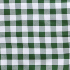 Polyester 60"x102" Rectangle Tablecloth White/Green - Checkered Buffalo Plaid Table Cover