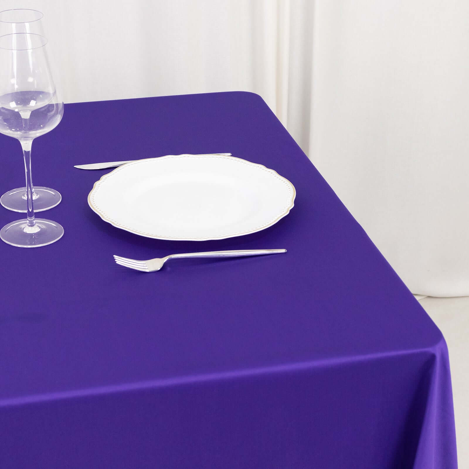 Scuba Square 70"x70" Tablecloth Purple - Wrinkle Free & Stain Resistant Table Cover