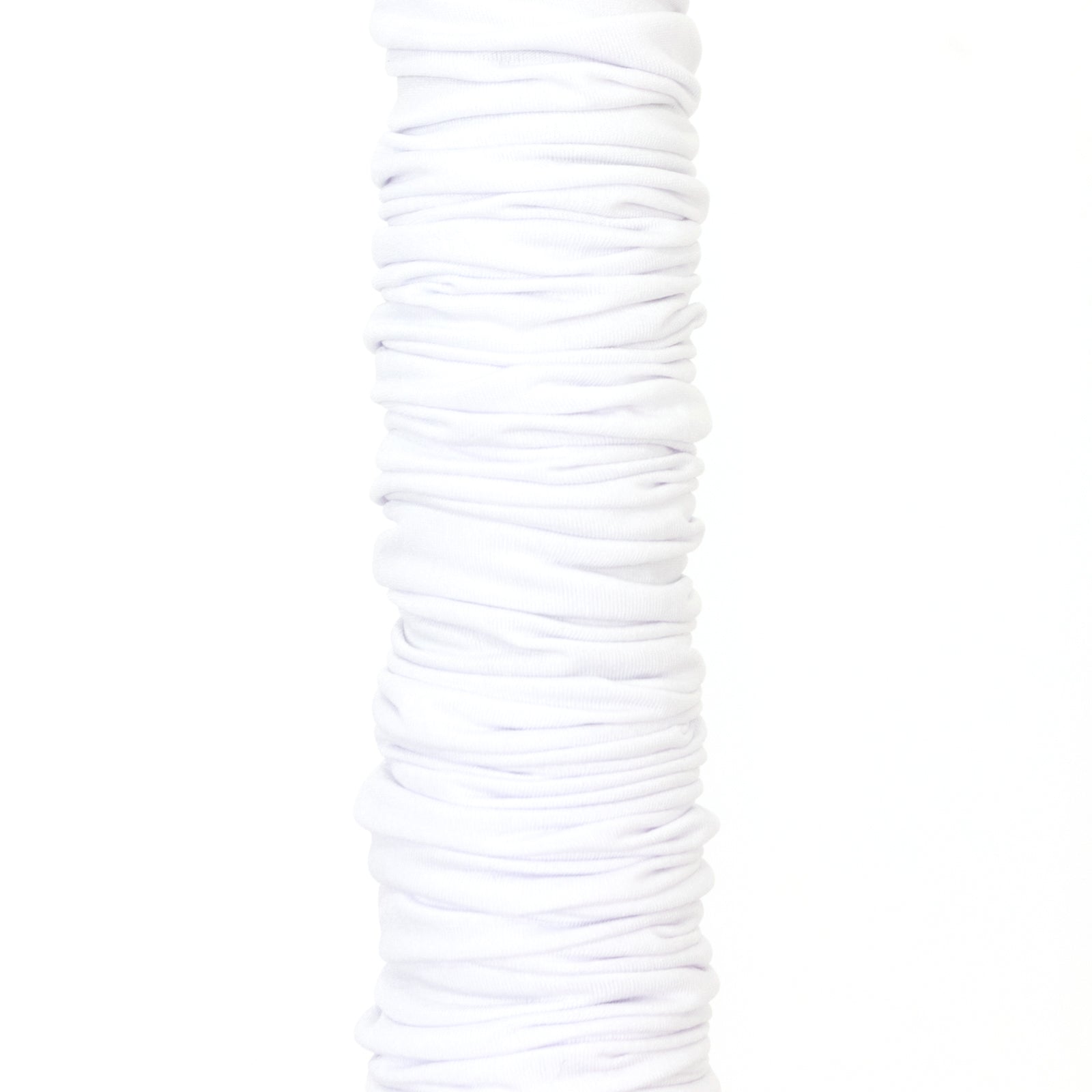 20ft Spandex Upright Pole Cover – White, Stretch Fabric for Curved Aluminum Chandelier Hanger, Pipe & Drape, Lighting & Stage Use, Event Setup