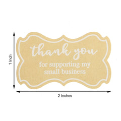 500Pcs 1.5" Thank You for Supporting My Small Business Stickers Roll, Labels for DIY Envelope Seals