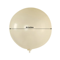 5 Pack Large Clear Biodegradable Balloons, 36" Thickened Extra Strong Eco-friendly Latex Helium Party Balloons