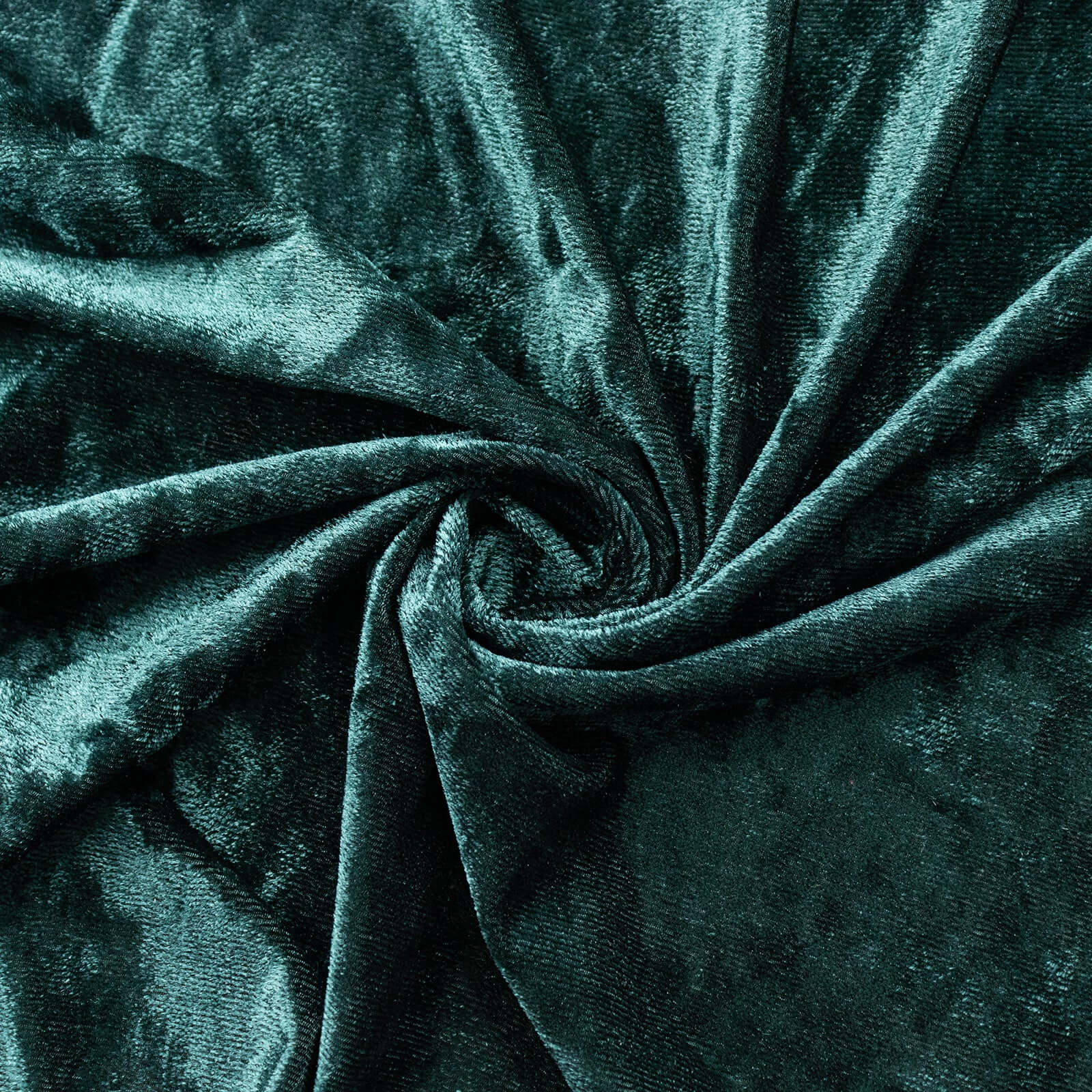 Hunter Emerald Green Crushed Velvet Backdrop Curtain – 8ft x 8ft Event Drape with Rod Pocket, Privacy Panel for Photo Booths & Events