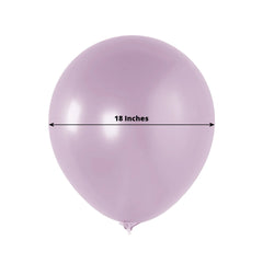 10 Pack Lavender Lilac Biodegradable Balloons, 18" Thickened Extra Strong Eco-friendly Latex Helium Party Balloons