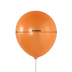 50 Pack Orange Biodegradable Balloons, 12" Thickened Extra Strong Eco-friendly Latex Helium Party Balloons