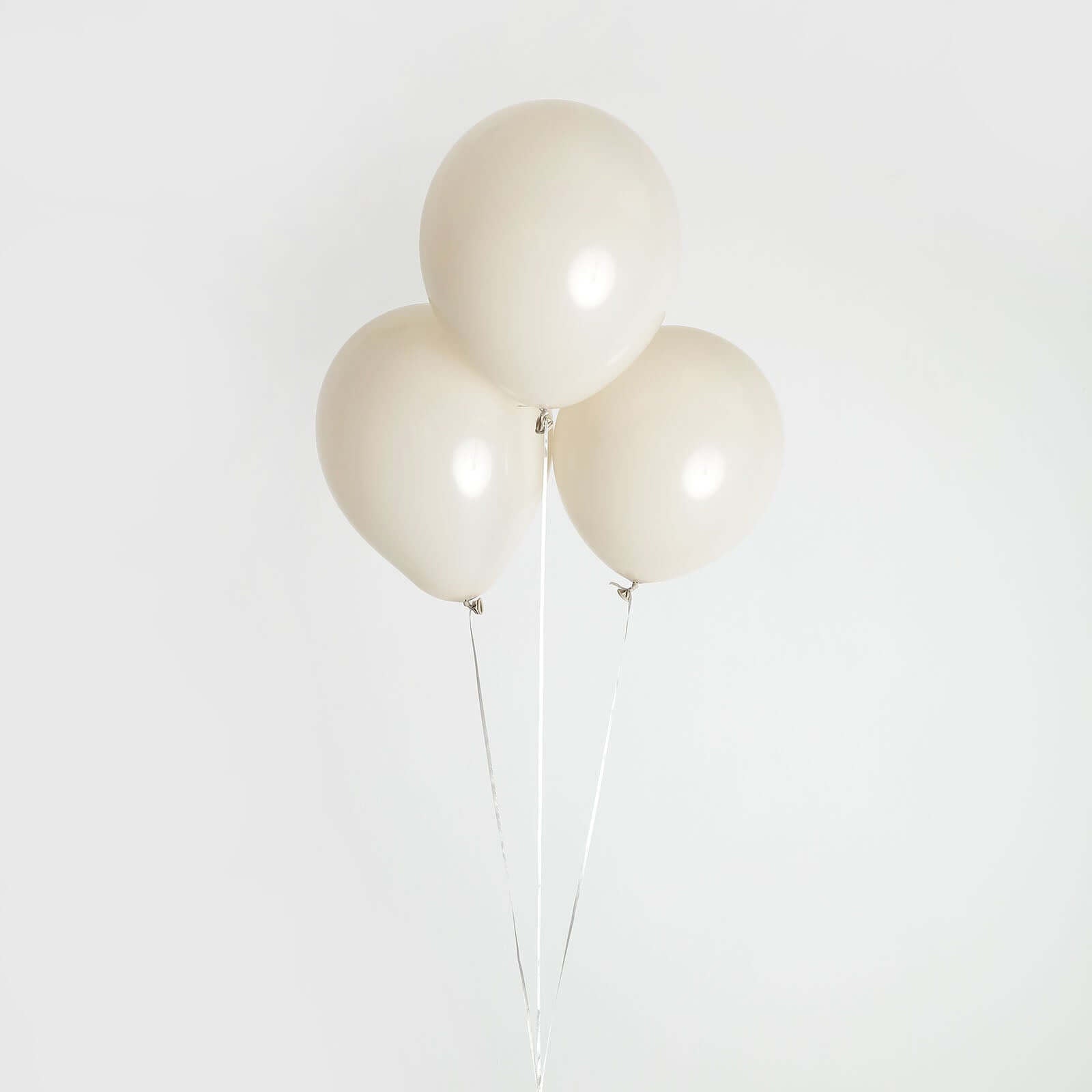 25 Pack 12" Matte Pastel Beige Helium Air Latex Party Balloons