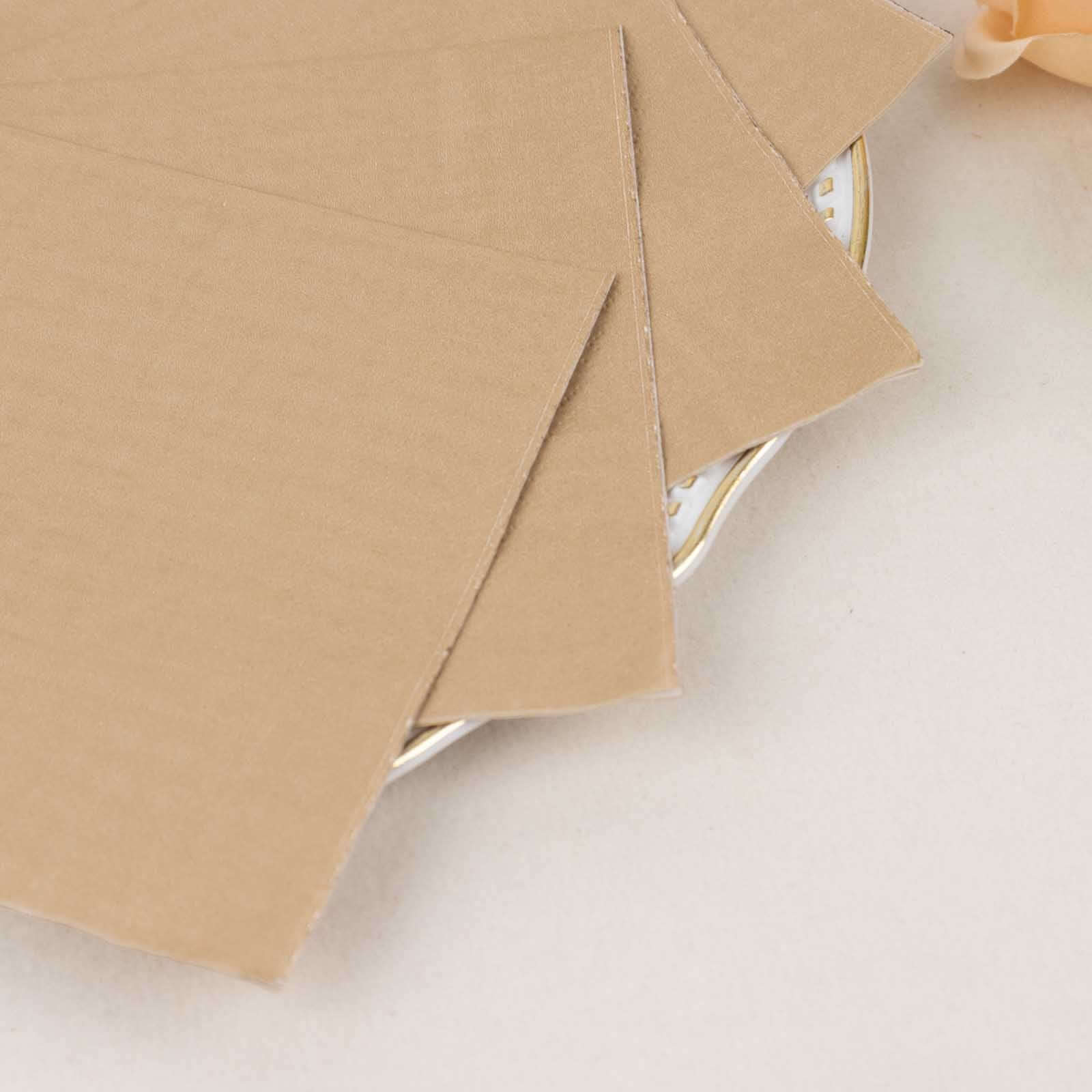 50-Pack Paper Beverage Napkins Natural - 2 Ply Disposable Soft 18GSM Cocktail Napkins 5"x5"