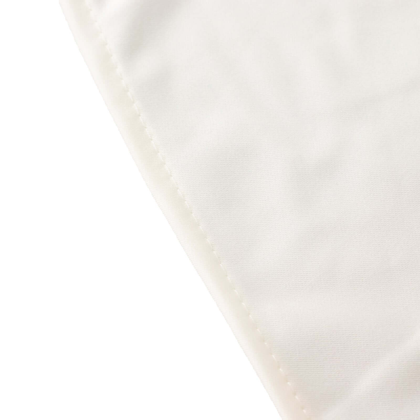 Scuba Round 108" Tablecloth Ivory - Wrinkle Free & Stain Resistant Table Cover