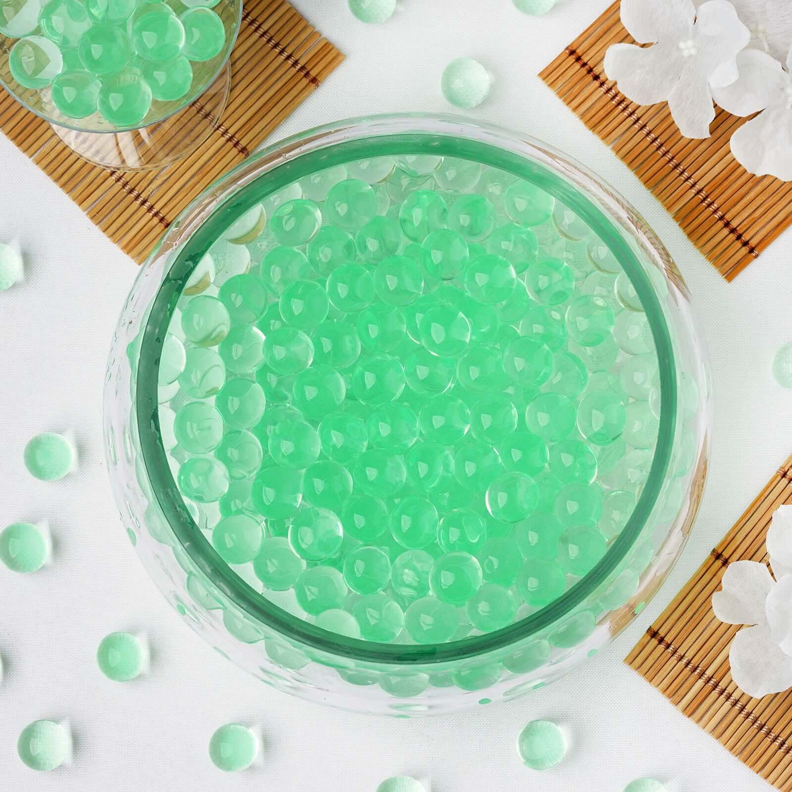 Water Gel Beads Vase Filler Apple Green - Large Nontoxic Jelly Balls for Floating Candles & Floral Displays 10g