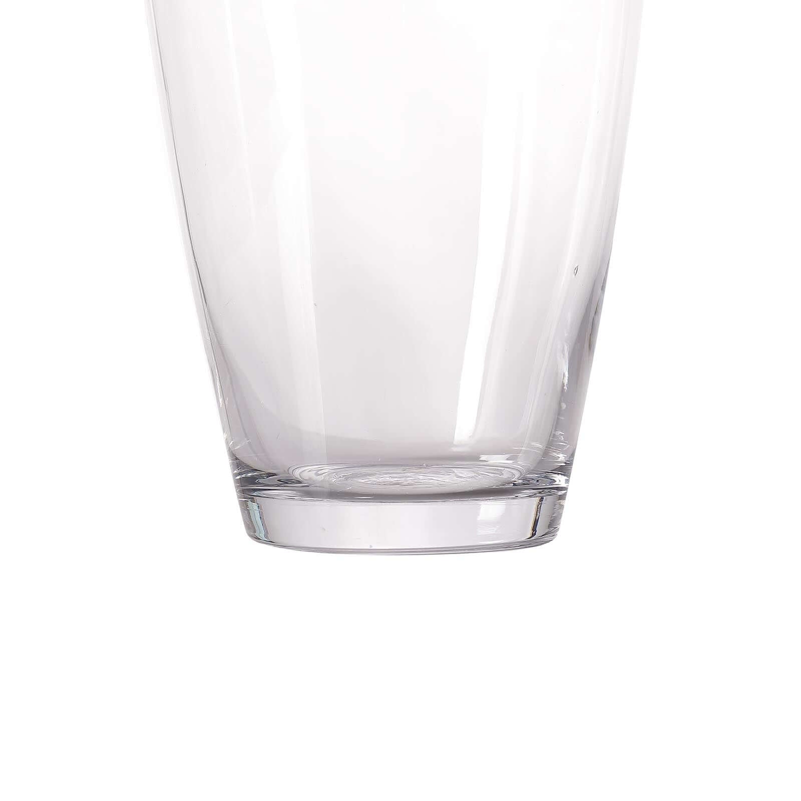 Glass Vase Cylinder Design Tapered Clear - Durable Heavy Duty Flower Centerpiece for Events 31"