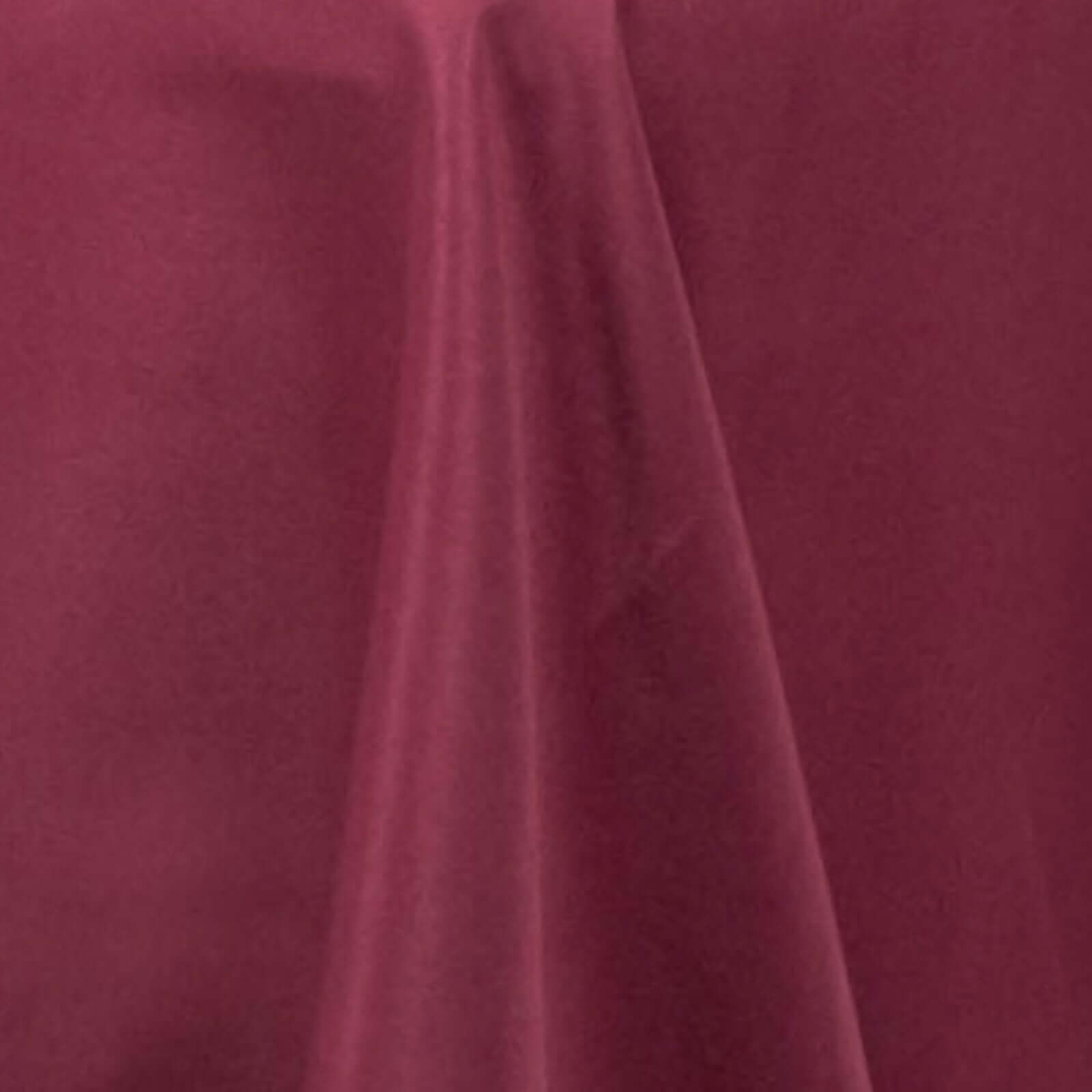 Premium Polyester 60"x102" Rectangle Tablecloth Burgundy - Durable 220GSM Wrinkle-Resistant Table Cover
