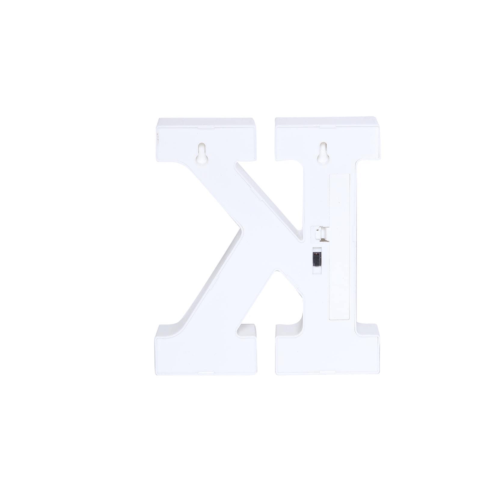 3D Marquee Letter "K" Warm White 5 LED Lights Gold - Chic Light-Up Decor for Events 6"
