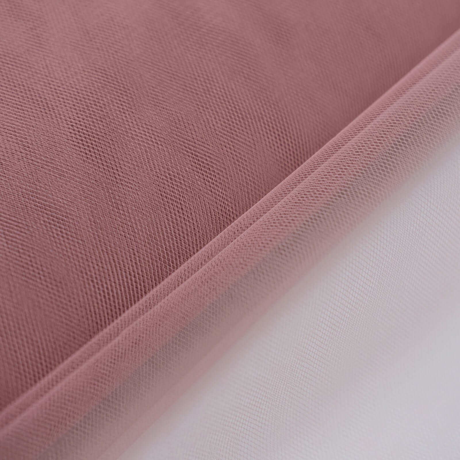 54"x40 Yards Dusty Rose Tulle Fabric Bolt, DIY Crafts Sheer Fabric Roll