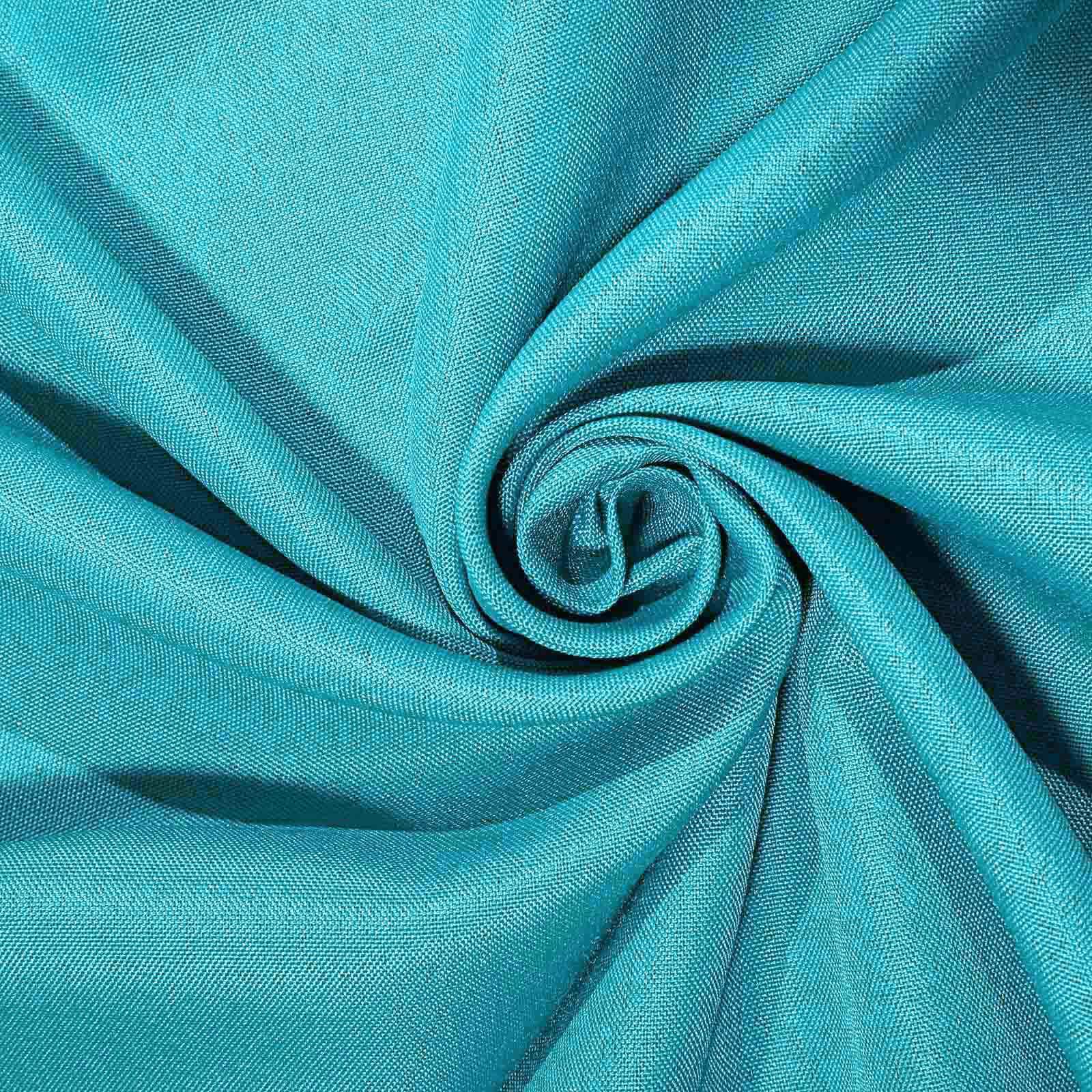 Polyester 70"x70" Table Overlay Square Tablecloth Turquoise - Wrinkle-Resistant & Durable Table Cover