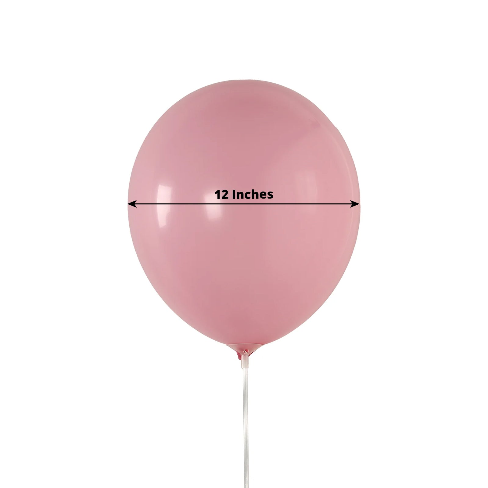 50 Pack Matte Pastel Pink Biodegradable Balloons 12", Round Eco-friendly Thick Latex Party Balloons