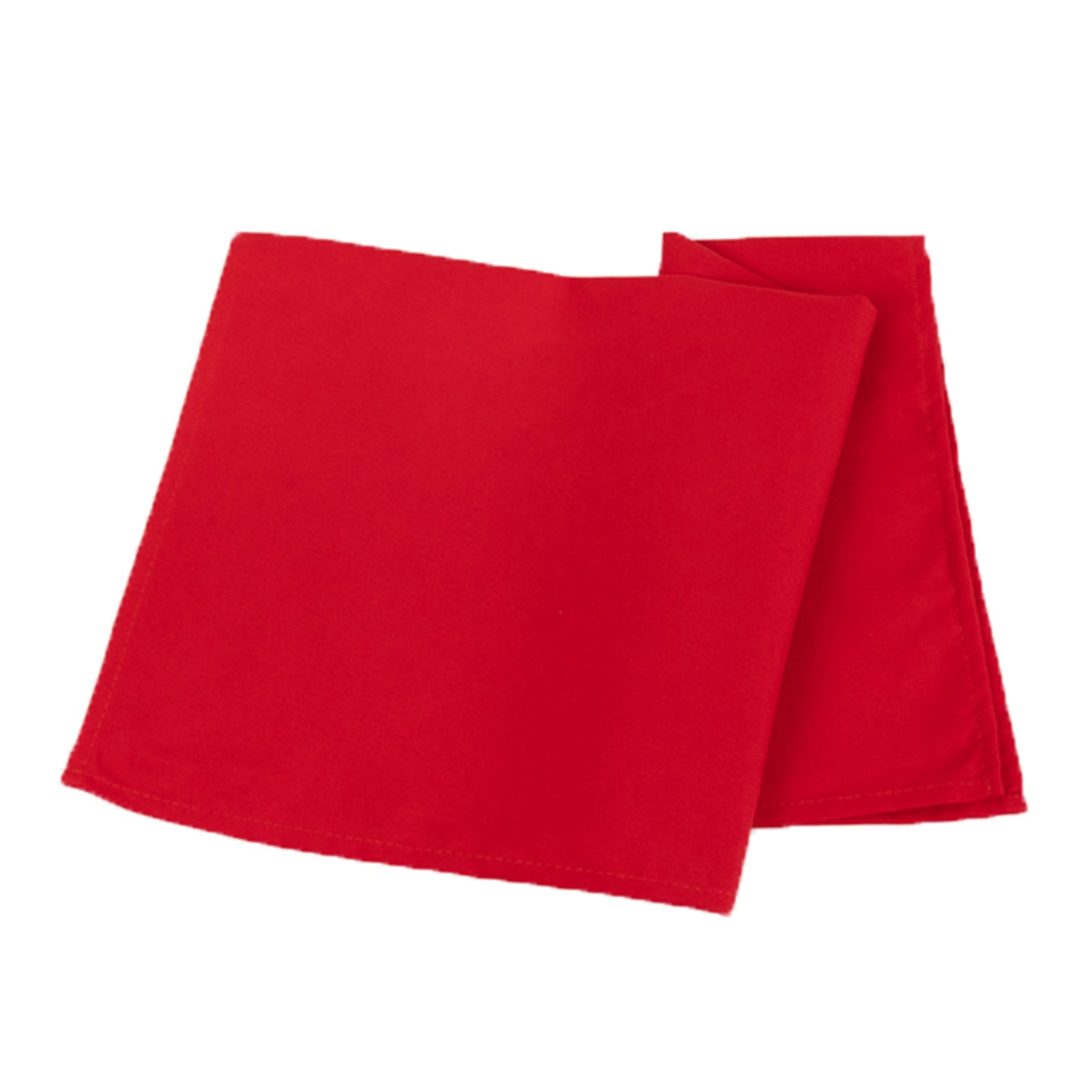 5 Pack Cotton Blend 20"x20" Napkins Red - Wrinkle-Resistant & Washable Dinner Napkins