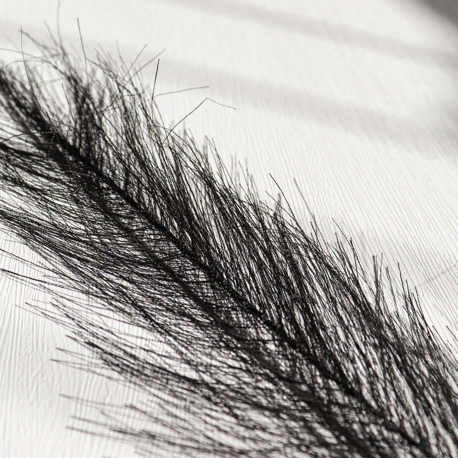 3 Stems Artificial Pampas Grass Decor Black - Soft Realistic Faux Ornamental Grass Branches for Rustic Boho Chic Backdrops Floral Styling & Vase Displays 44"