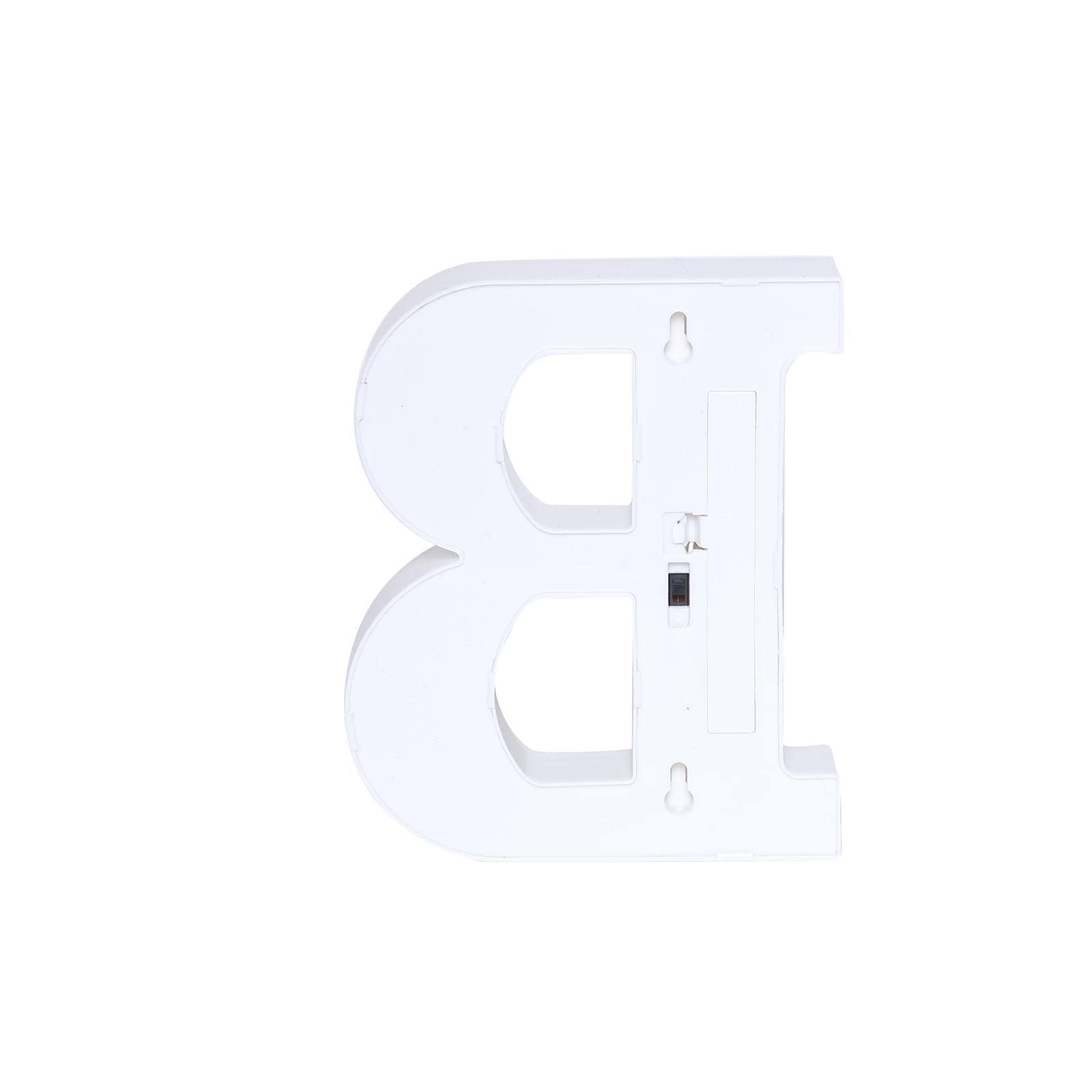 3D Marquee Letter "B" Warm White 6 LED Lights Gold - Chic Light-Up Decor for Events 6"