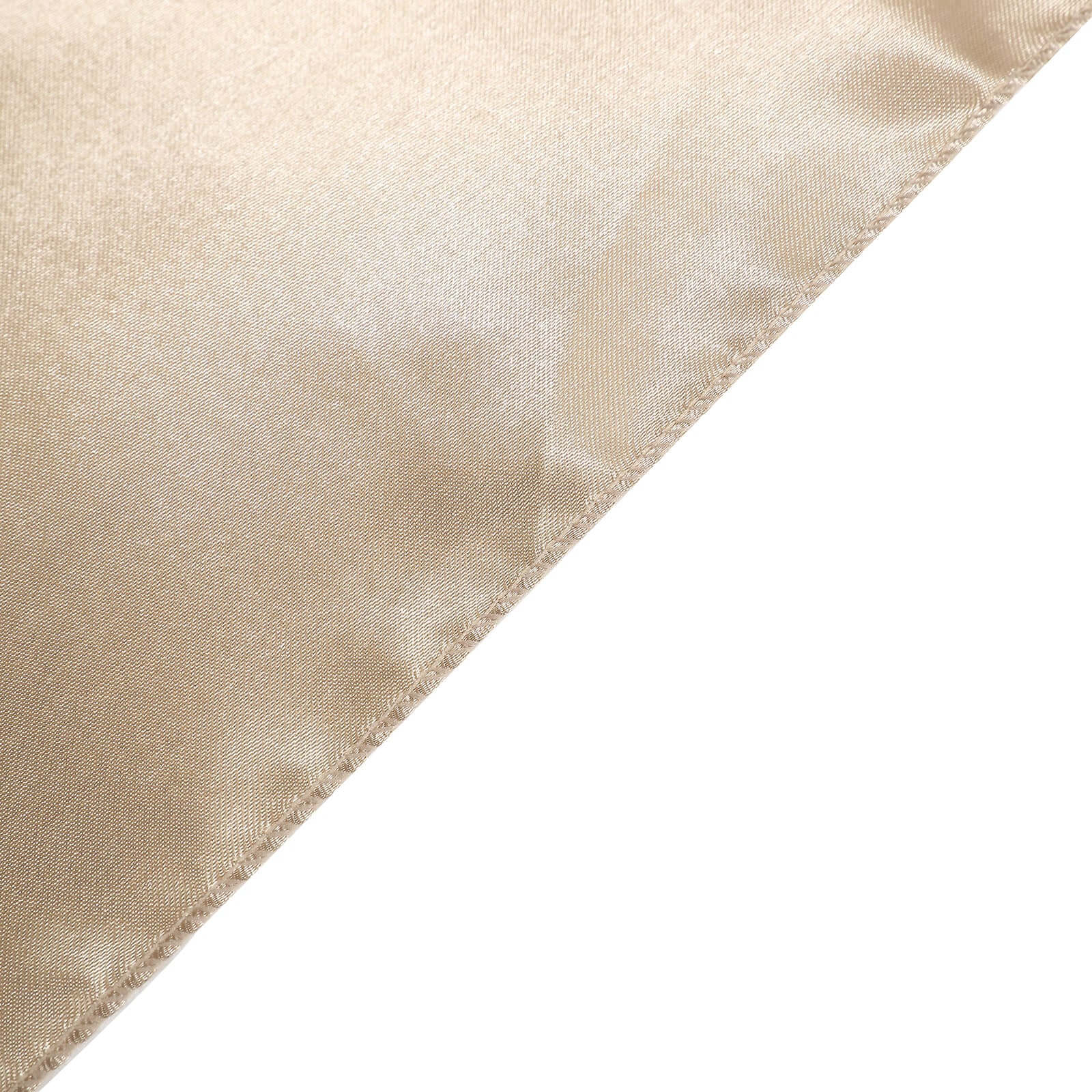 5 Pack Satin Chair Sashes Nude - Durable Chair Bows with Shiny Finish 6"x106"