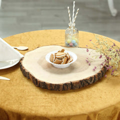 Rustic Poplar Wood Slices Round - Polished Bases for Wedding & Event Decor 18" Dia