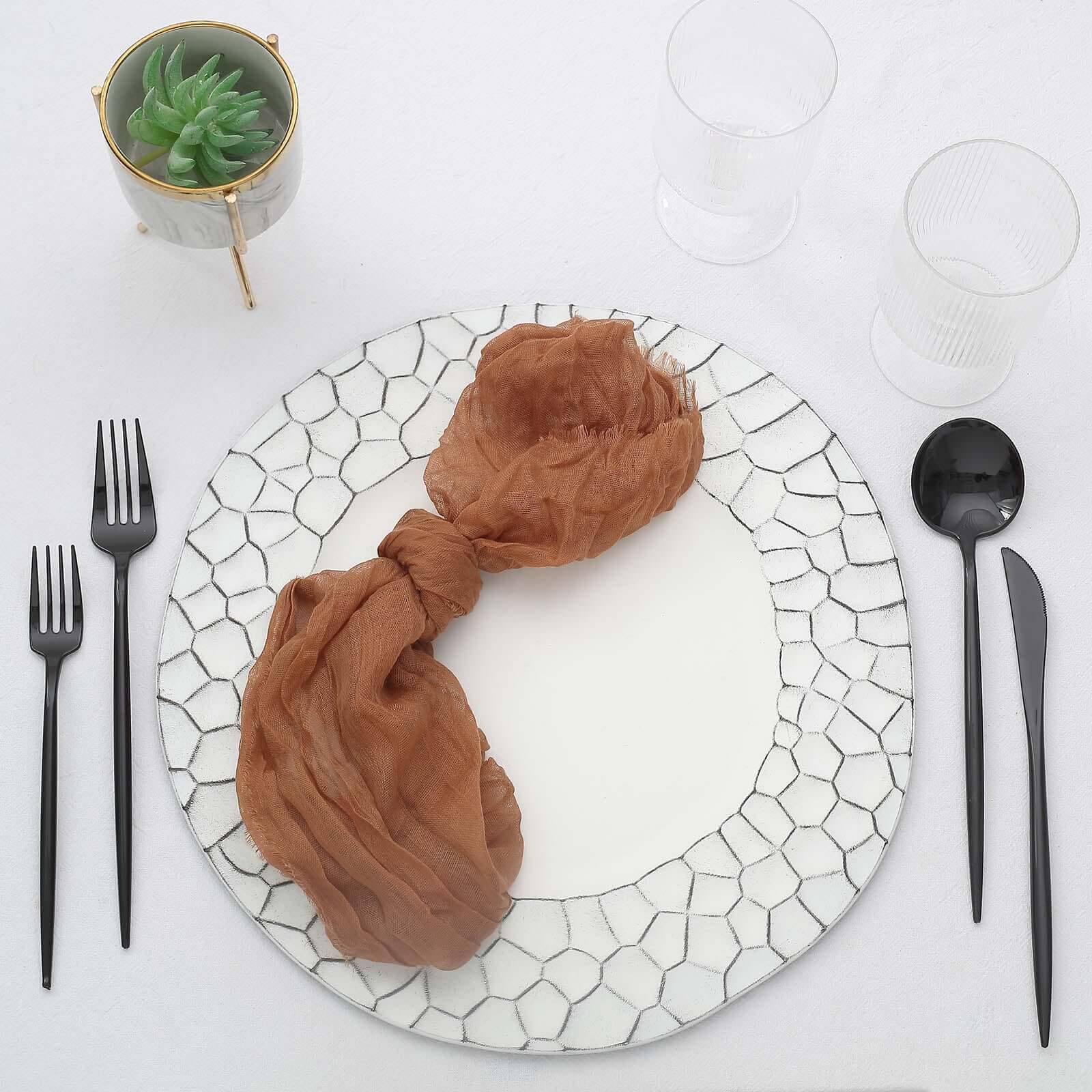 6-Pack Round Charger Plates 13" in White with Hammered Rim, Matte Finish Modern Dinner Charger Tableware