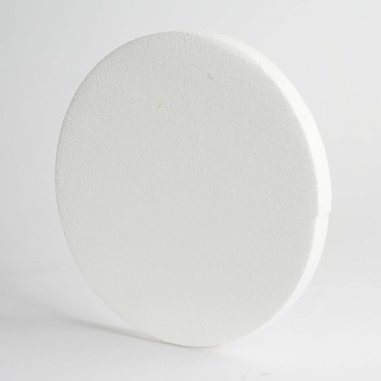 12 Pack 10" White StyroFoam Disc, DIY Polystyrene Foam Craft Supplies