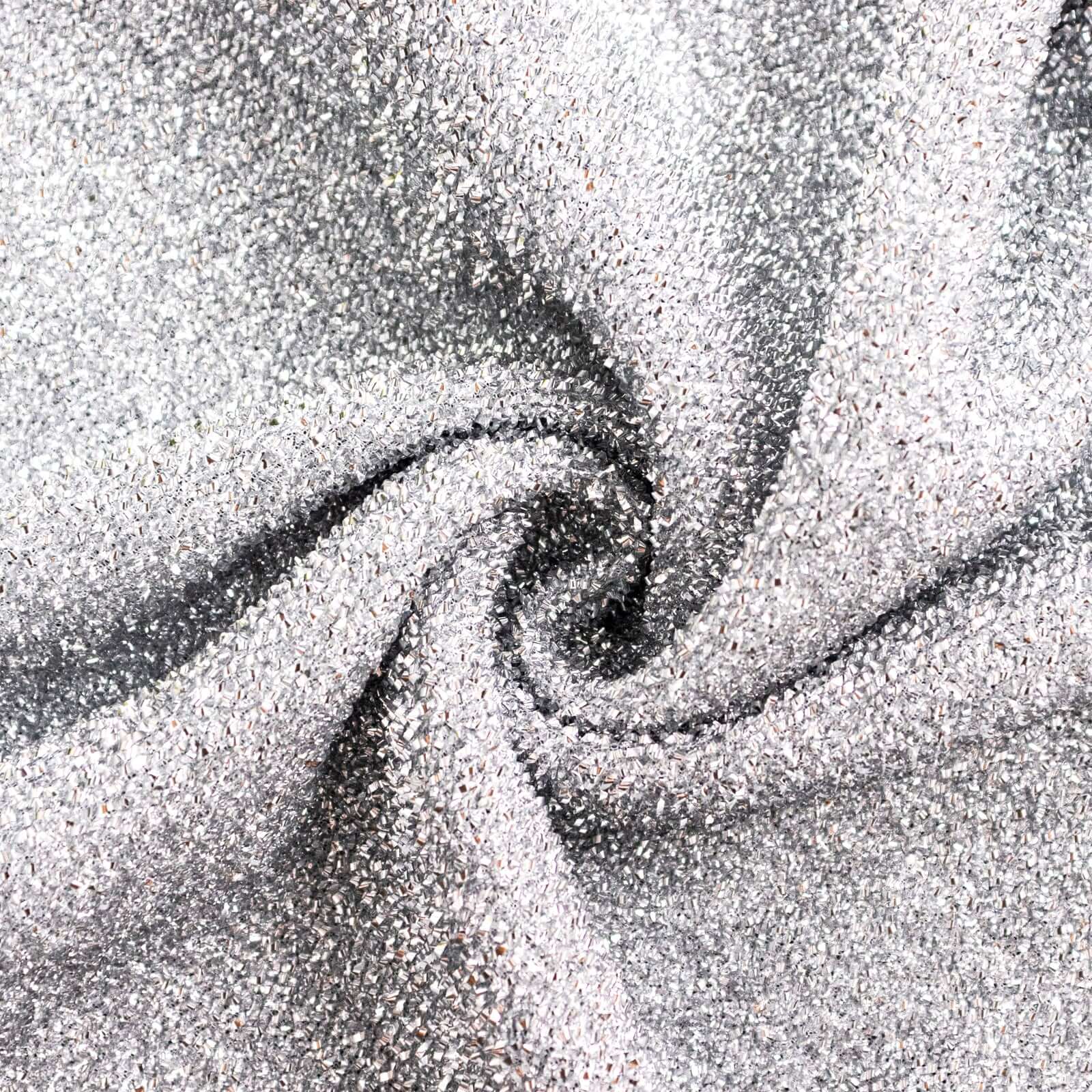 Set of 4 Silver Chiara Wedding Arch Covers Shimmer Tinsel Finish, Fitted Covers For Half Moon Backdrop Stands - 2.5ft, 5ft, 6ft, 7ft