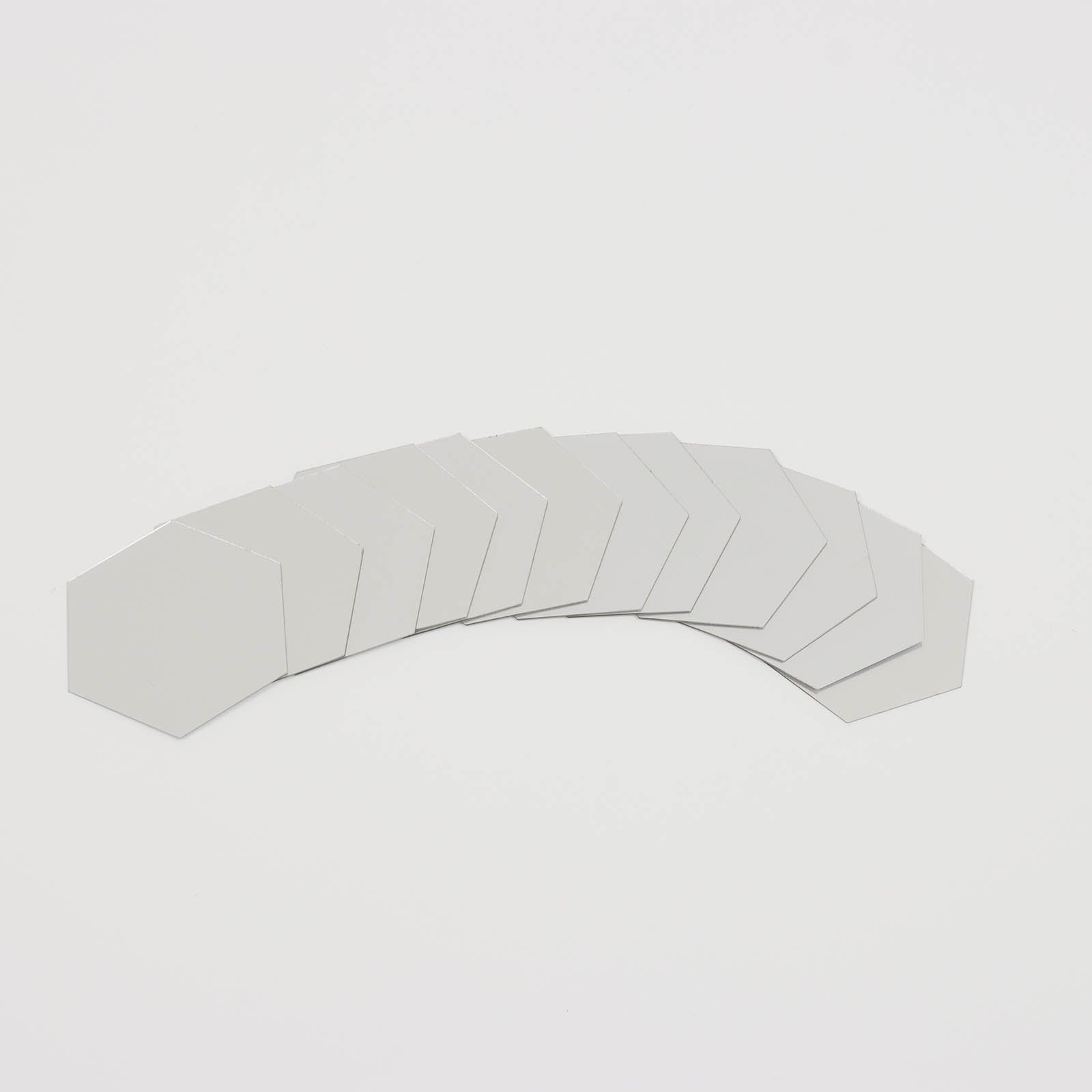 12 Pack Hexagon Acrylic Mirror Wall Stickers, 3" Removable Wall Decals For Home Decor