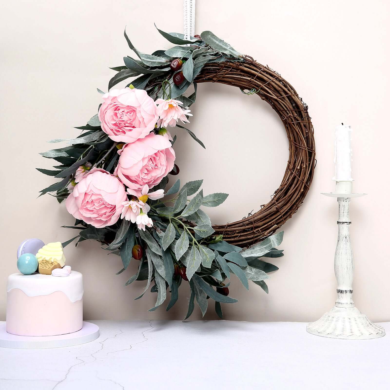 10-Pack Artificial Peony Flower Heads Pink - Versatile Faux Craft Flowers for DIY Event Styling Scrapbooking & Floral Arrangements 3"