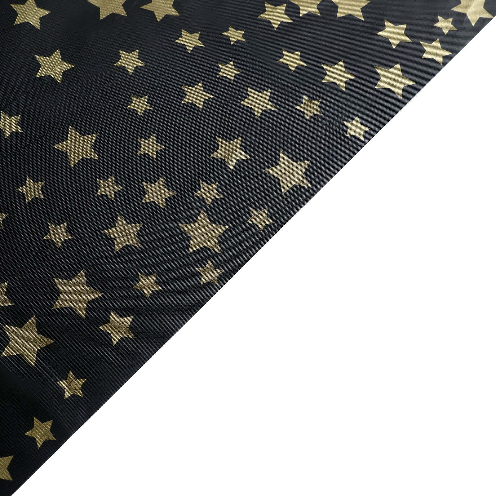 5-Pack Plastic Table Covers Black Rectangle with Gold Stars - Decorative PVC Disposable Tablecloths 54"x108"