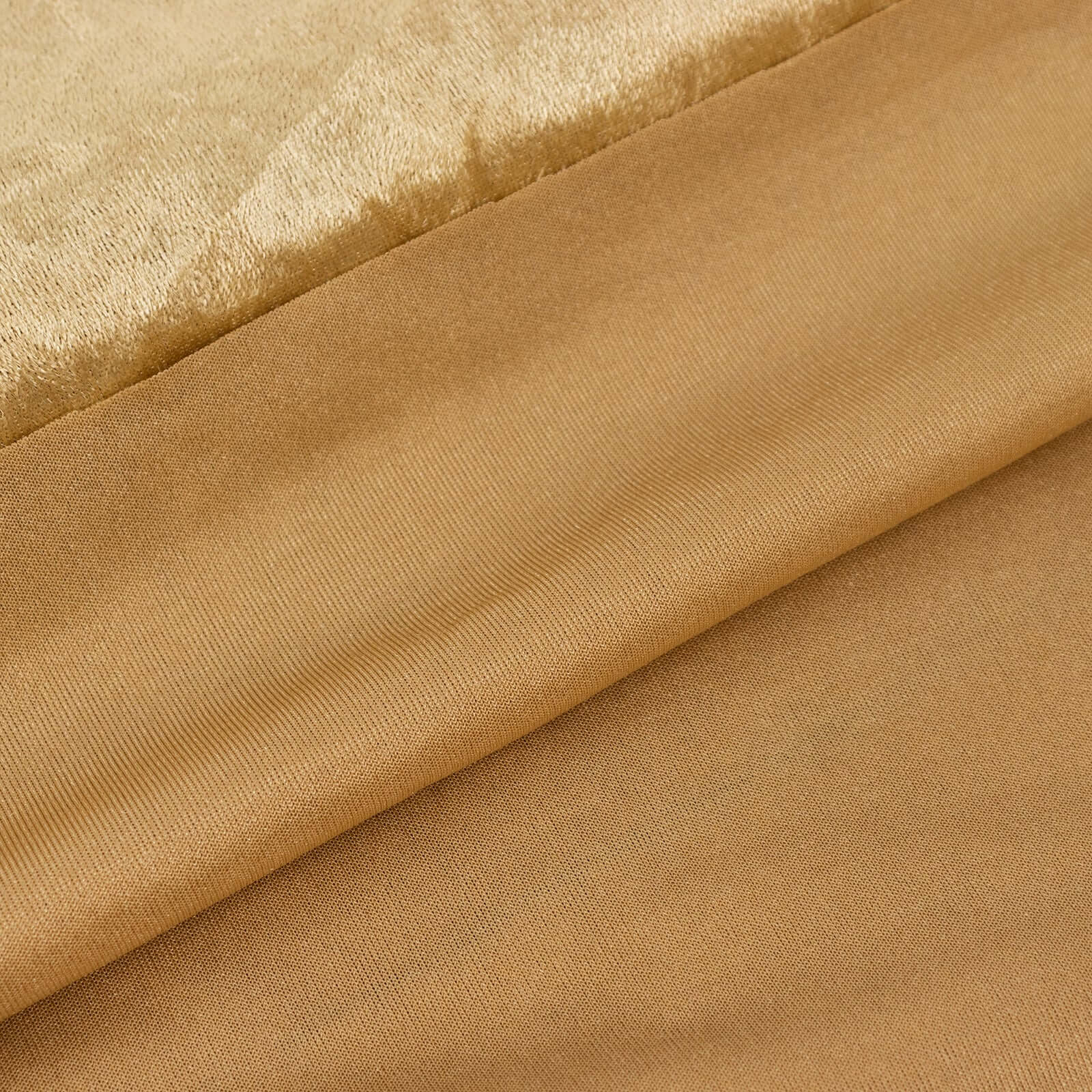 65"x5 Yards Champagne Crushed Velvet Fabric Bolt, DIY Craft Fabric Roll