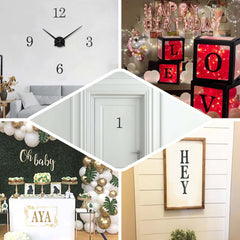 Decorative Rhinestone Alphabet "M" Letter Stickers, Glitter Adhesive Craft Letters Gold DIY Sparkle Embellishments 4"