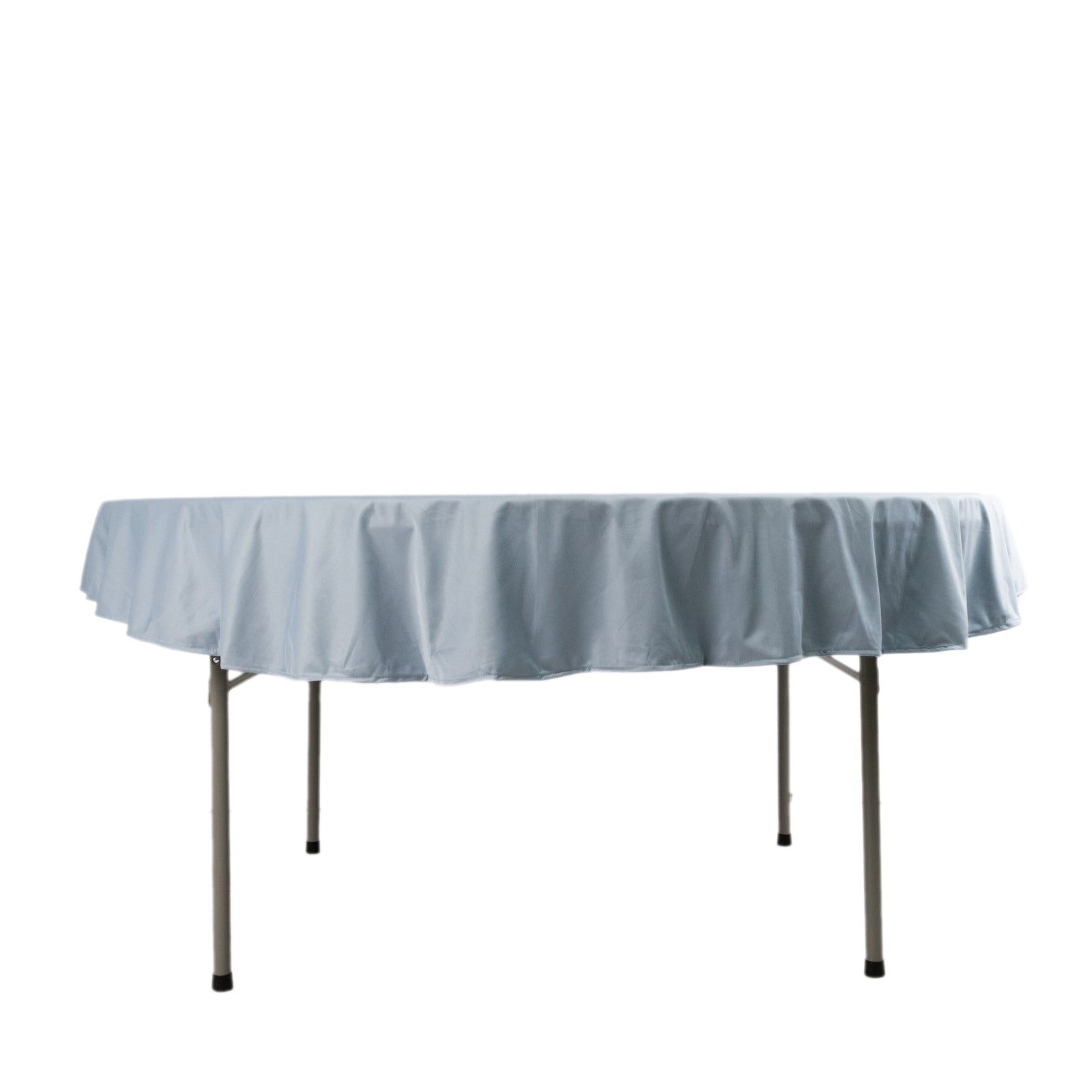 Scuba Round 70" Tablecloth Dusty Blue - Wrinkle Free & Stain Resistant Table Cover
