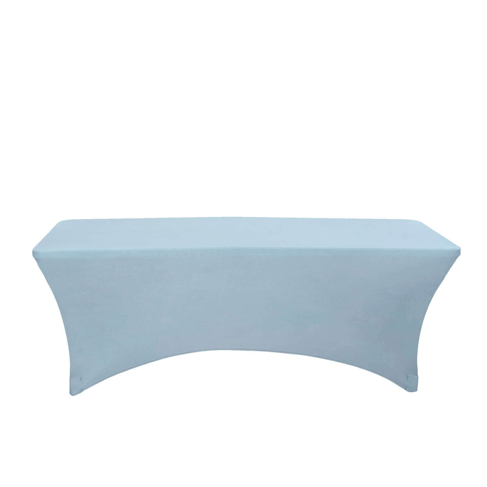 Stretch Spandex 96"x30" Rectangle Table Cover Dusty Blue - Durable Form-Fitting Tablecloth