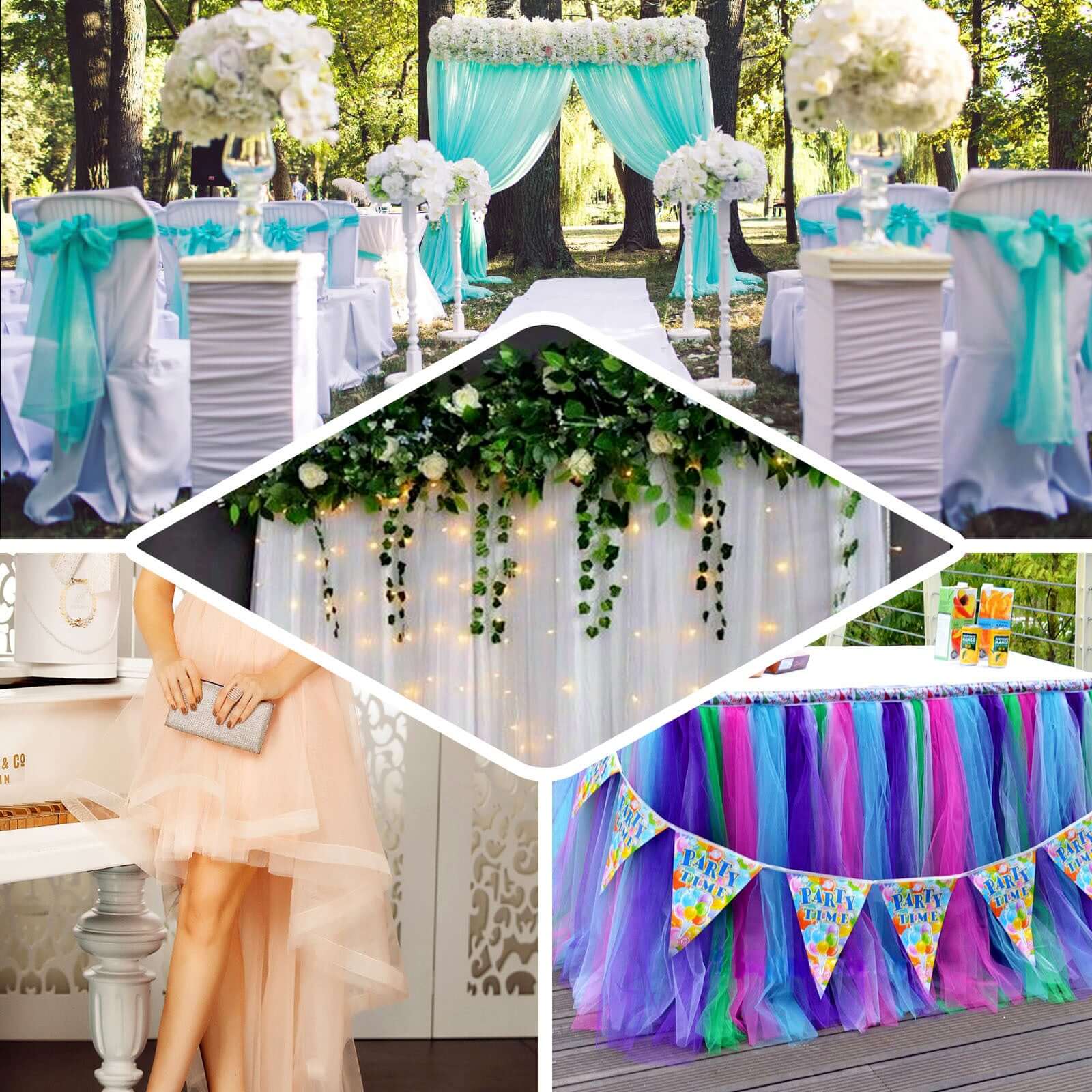 12"x100 Yards Dusty Rose Tulle Fabric Bolt, Sheer Fabric Spool Roll For Crafts