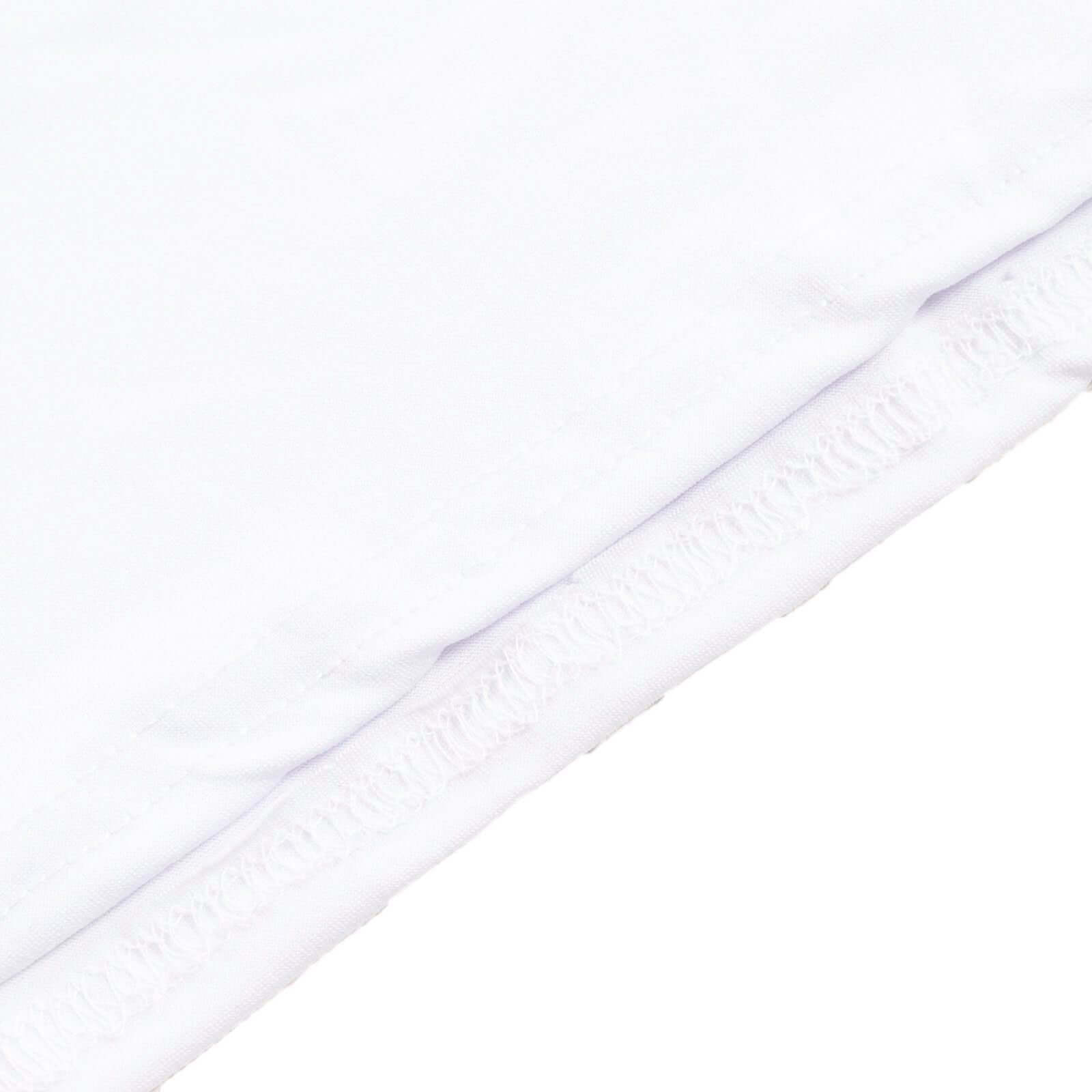 8ft Matte White Spandex Fitted Wedding Arch Cover For Round Top Chiara Backdrop Stand