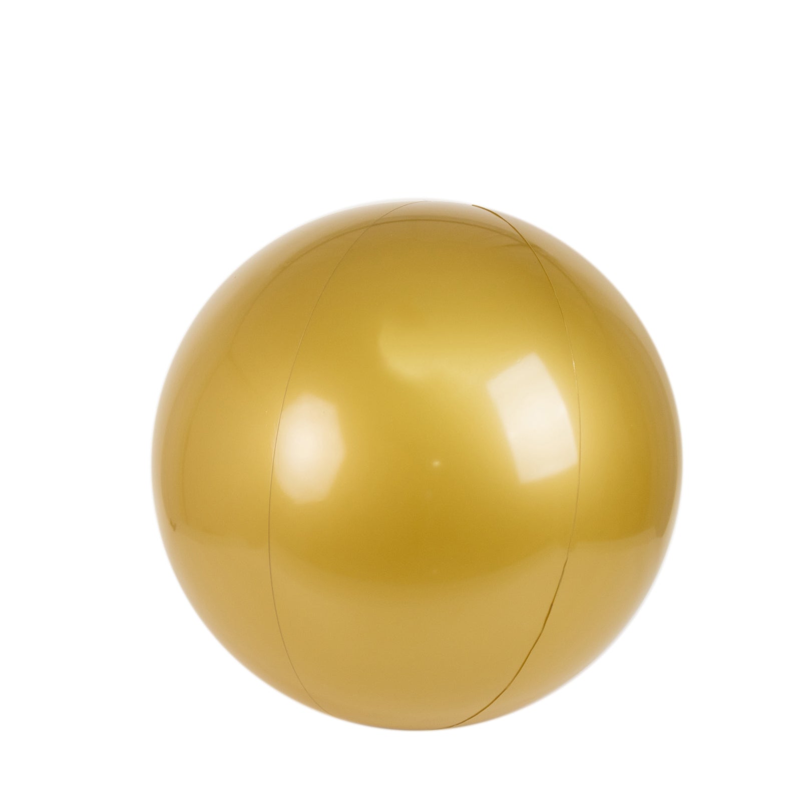 2 Pack 24" Inflatable Gold Decorative Balls - Round Vinyl Pool and Party Balls, Lightweight & Fun