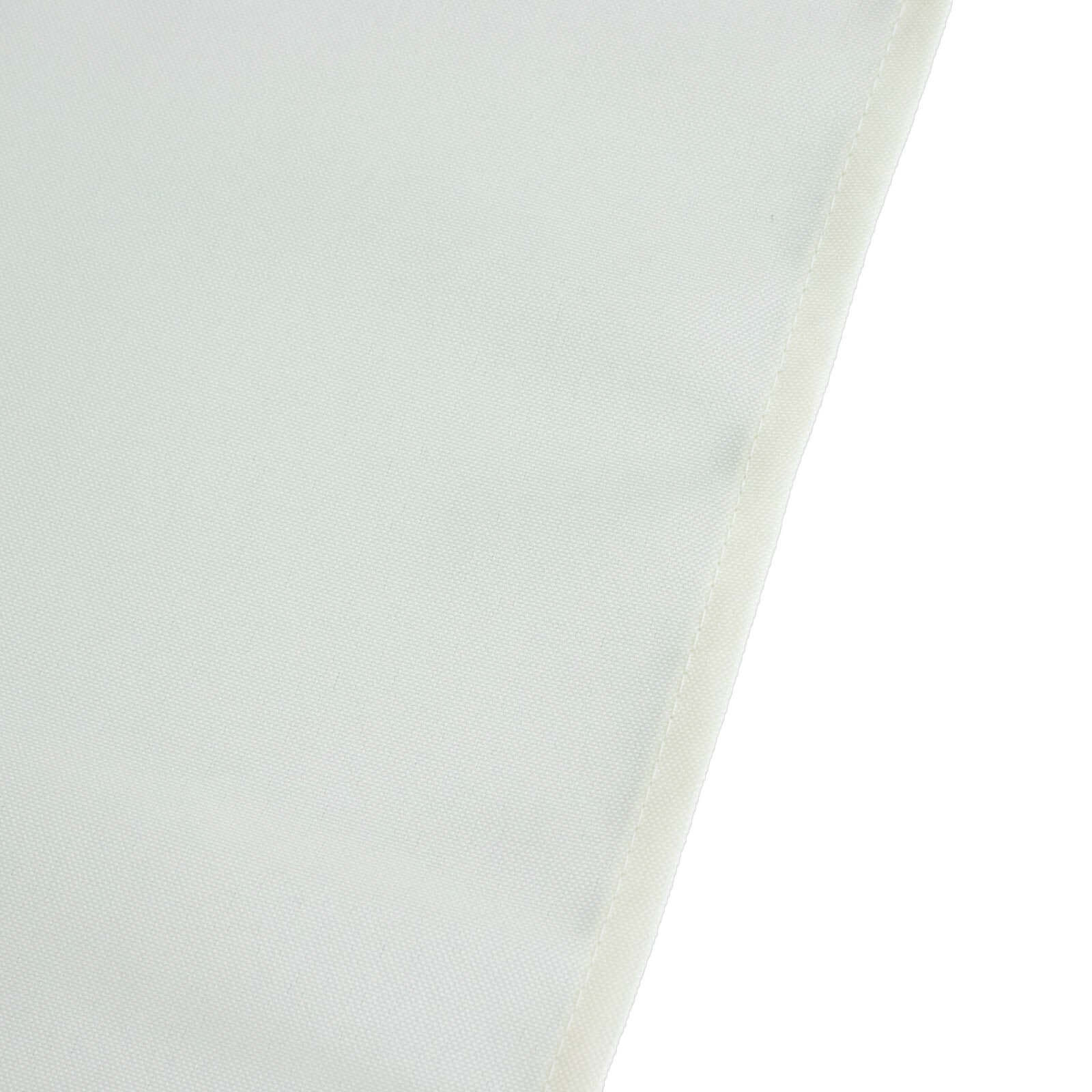 Premium Polyester Square Tablecloth 70"x70" Ivory 220GSM Wrinkle-Resistant Table Cover