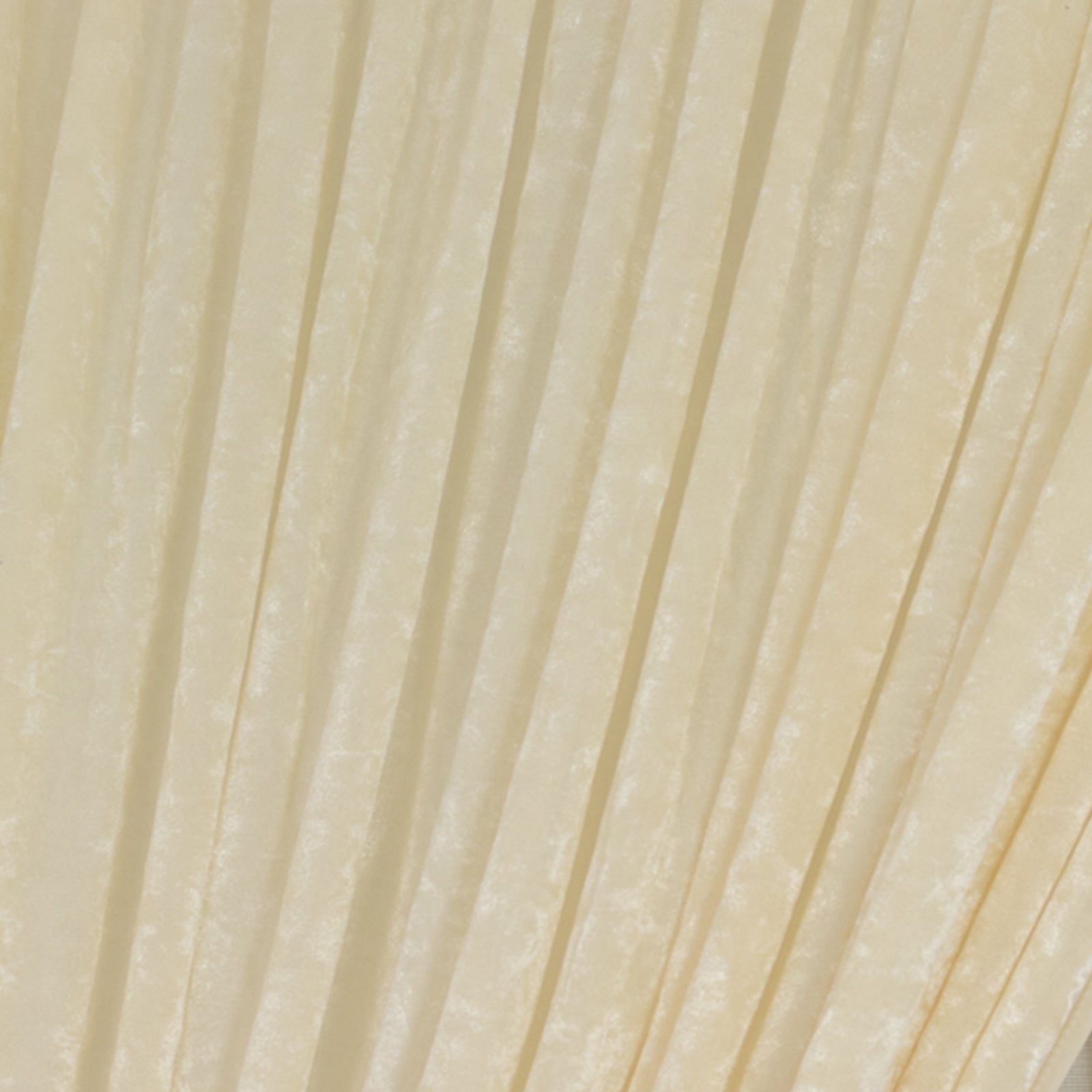 Ivory Crushed Velvet Backdrop Curtain – 8ft x 8ft Event Drape with Rod Pocket, Privacy Panel for Photo Booths & Events