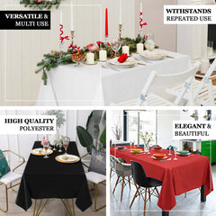 Premium Polyester 60"x126" Rectangle Tablecloth Nude - Stain-Resistant 220GSM Finish Table Cover