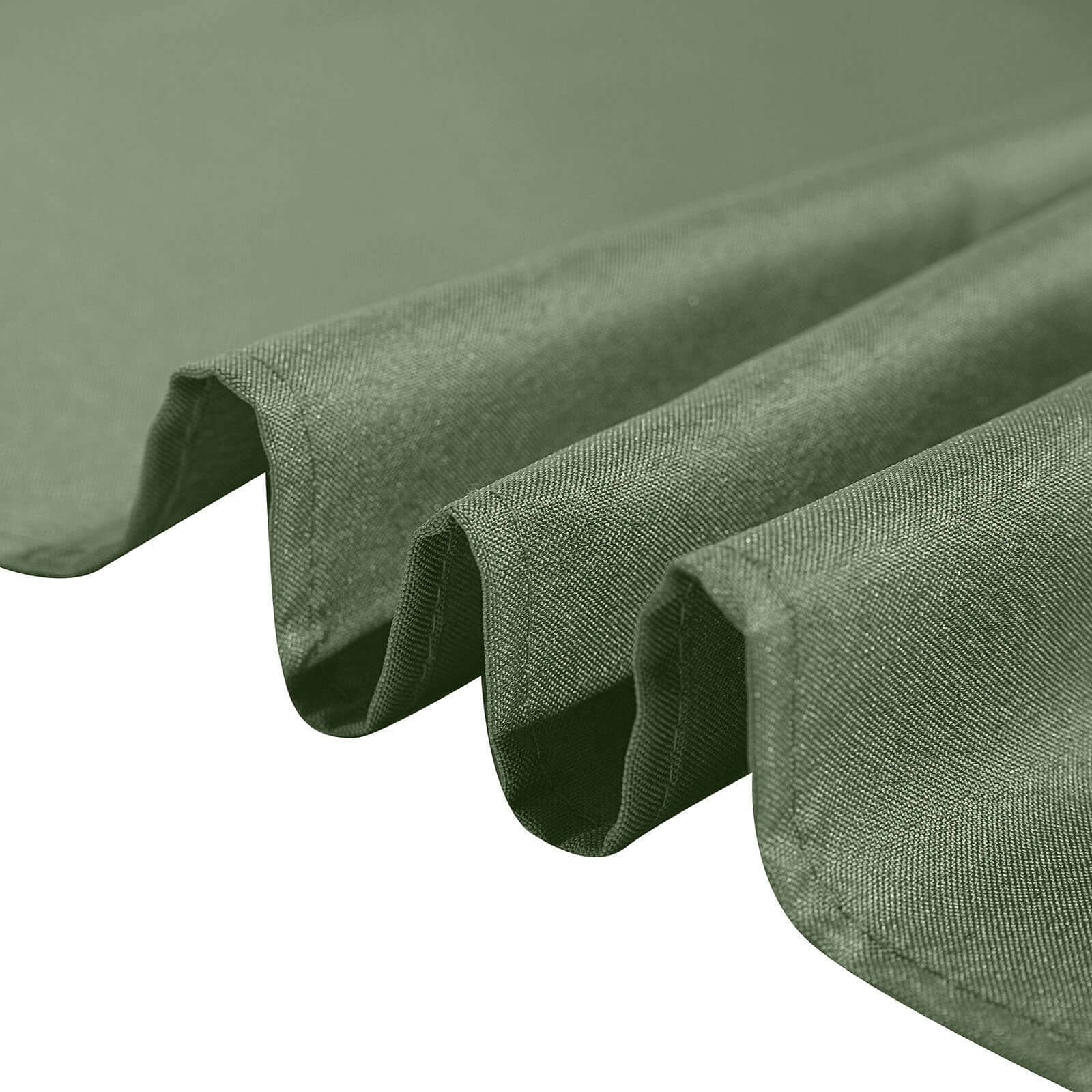 Polyester 90"x156" Rectangle Tablecloth Olive Green - Seamless Wrinkle-Resistant Table Cover