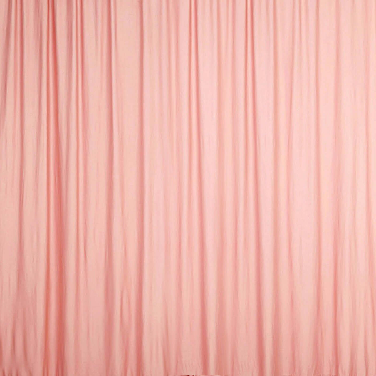 2 Pack Dusty Rose Scuba Polyester Event Curtain Drapes, Durable Flame Resistant Backdrop Event Panels Wrinkle Free with Rod Pockets - 10ftx10ft