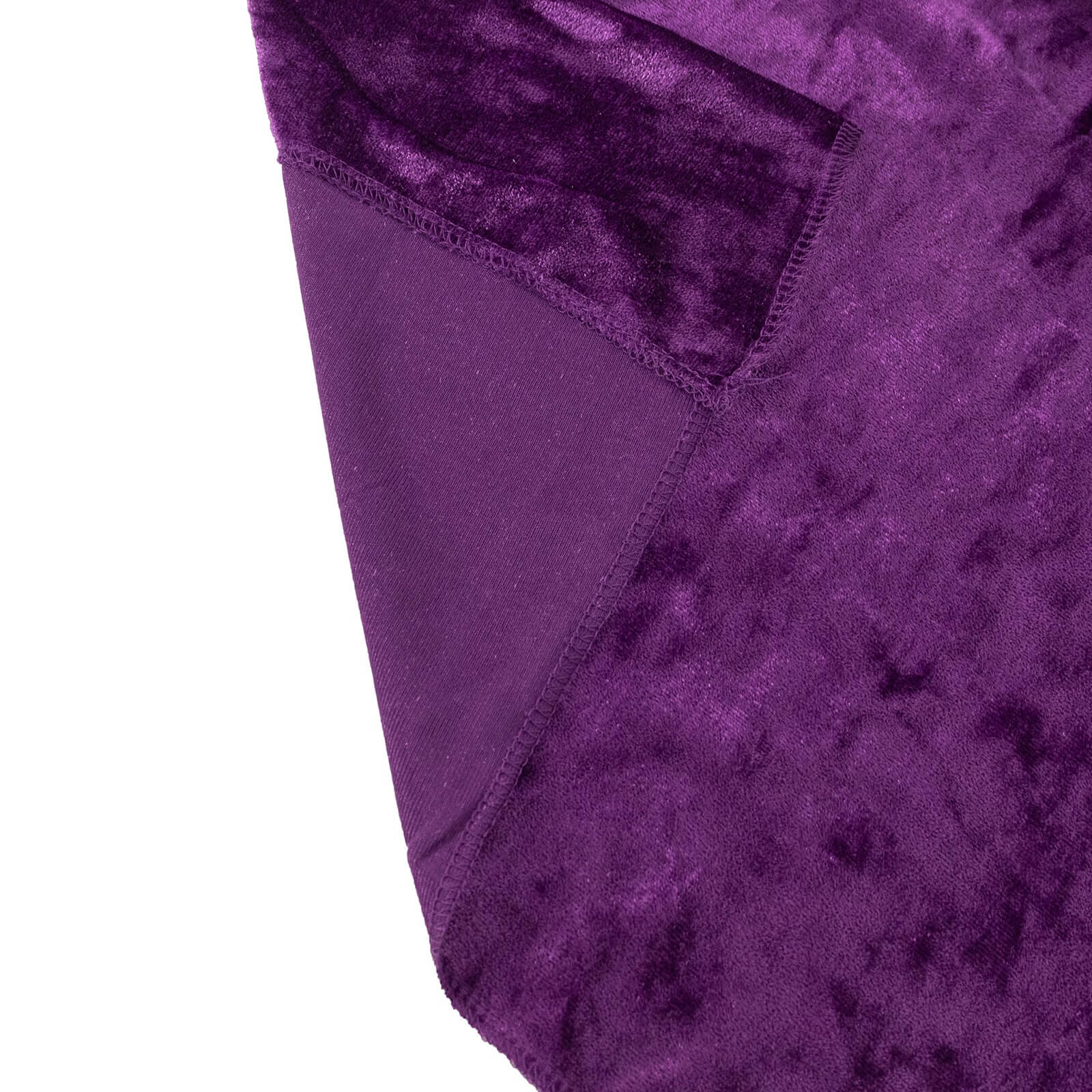 Purple Crushed Velvet Backdrop Curtain – 8ft x 8ft Event Drape with Rod Pocket, Privacy Panel for Photo Booths & Events