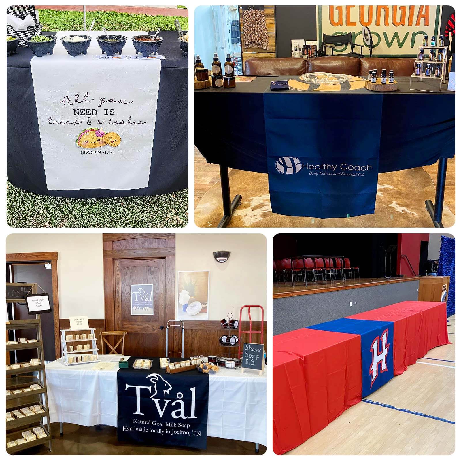 Scuba Polyester 36"x72" Wide Table Runner Red - Wrinkle-Free Trade Show Table Linen