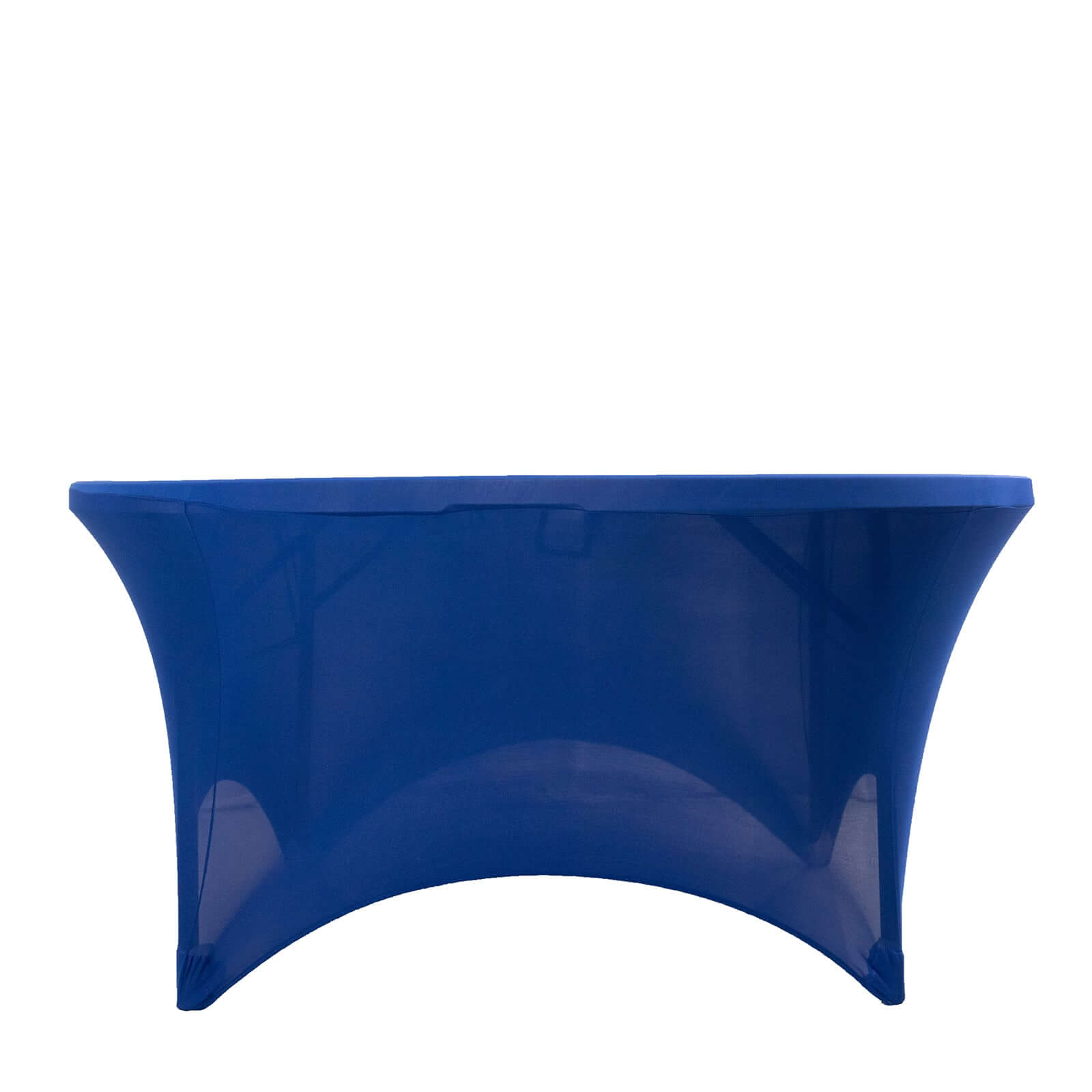 Stretch Spandex 5ft Round Tablecloth Royal Blue - Durable Form-Fitting Table Cover