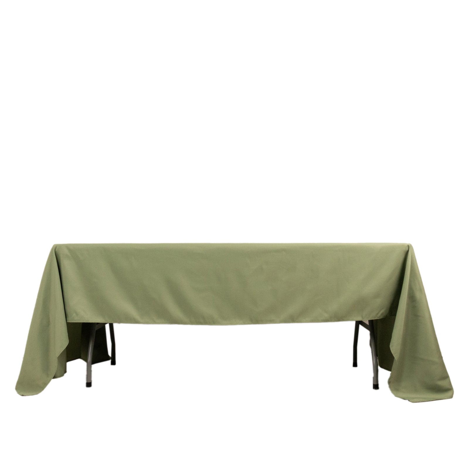 Premium Polyester 60"x126" Rectangle Tablecloth Dusty Sage Green - Stain-Resistant 220GSM Finish Table Cover