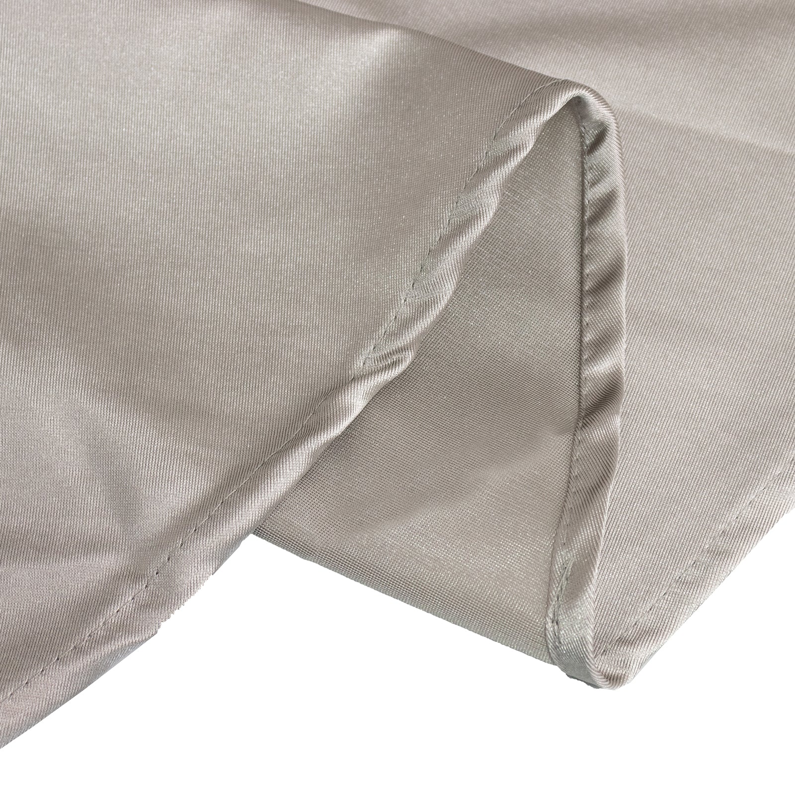 Scuba Round 108" Tablecloth Shimmering Silver - Wrinkle Free & Stain Resistant Table Cover