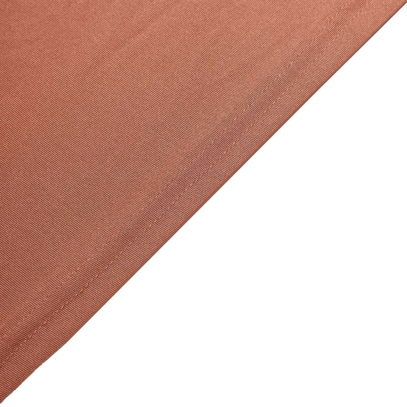 Stretch Spandex 96"x30" Rectangle Table Cover Terracotta (Rust) - Durable Form-Fitting Tablecloth