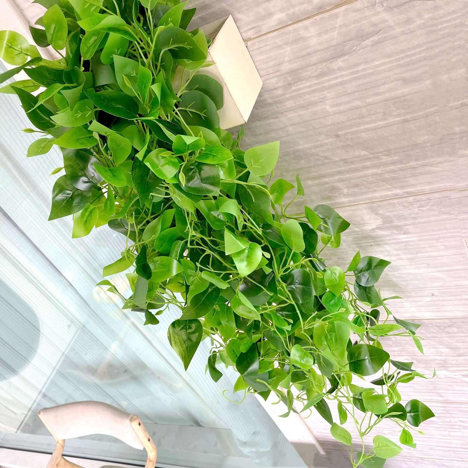 3 Pack Green Pothos Artificial Ivy Vine Hanging Plants, Fake Foliage Silk Leaves Garland - 3ft