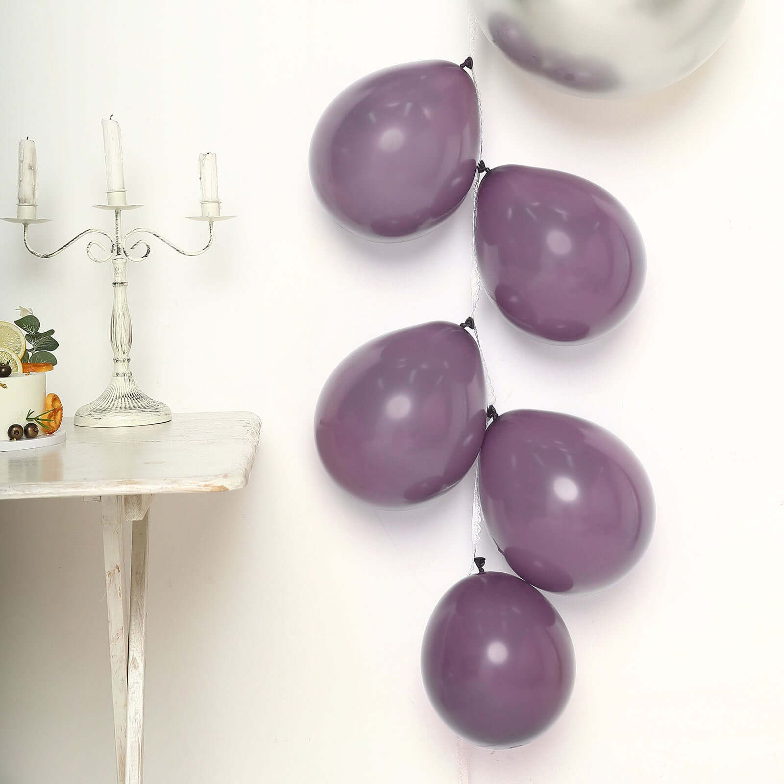 25 Pack 10" Matte Pastel Violet Amethyst Helium Air Latex Balloons