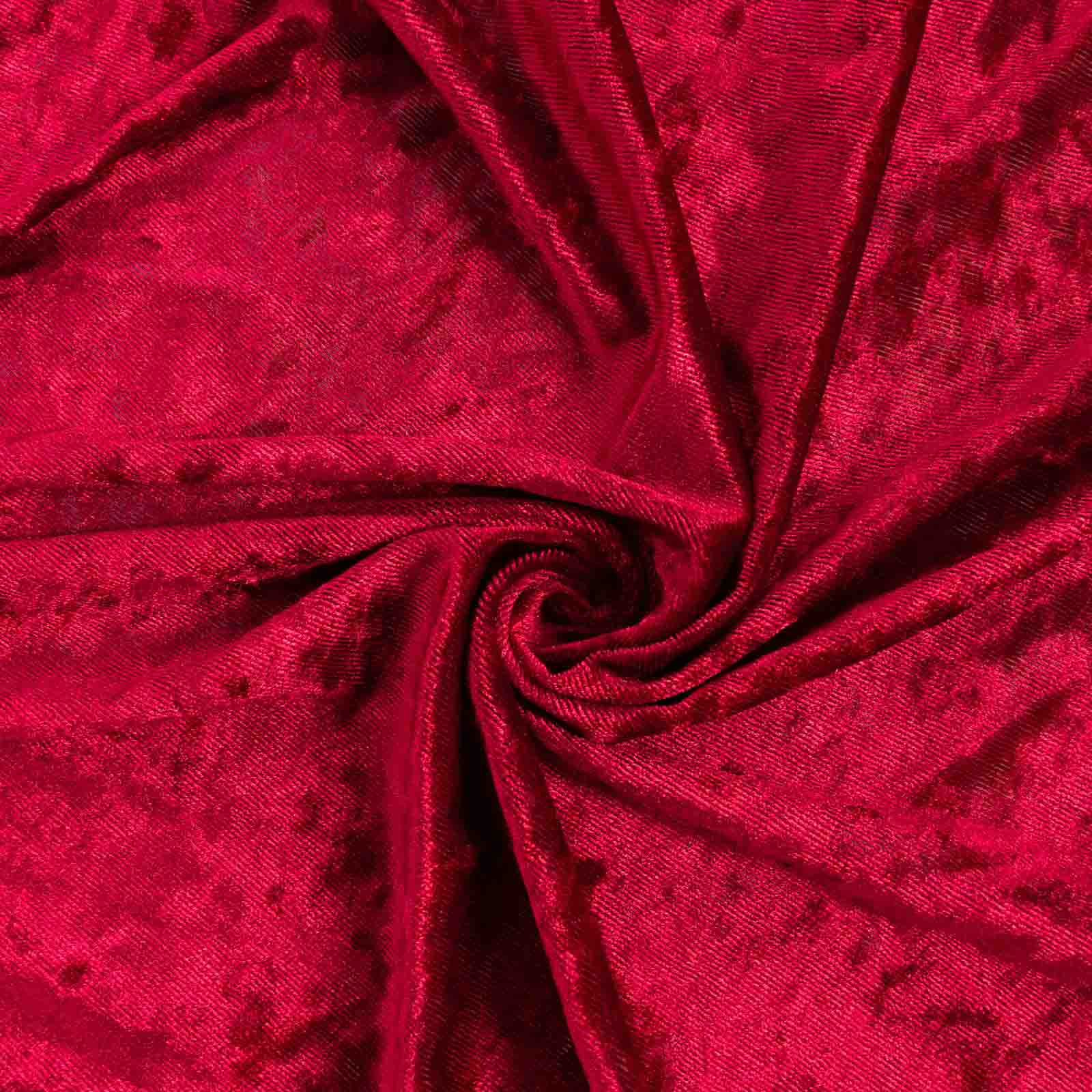 Burgundy Crushed Velvet Backdrop Curtain – 8ft x 8ft Event Drape with Rod Pocket, Privacy Panel for Photo Booths & Events